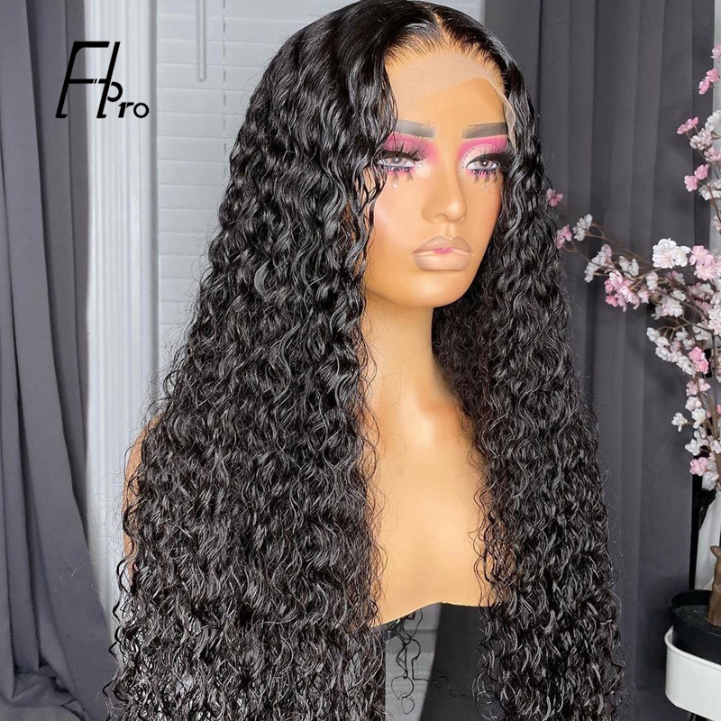 5×5 Lace Closure Wig Curly Pre Plucked With Baby Hair